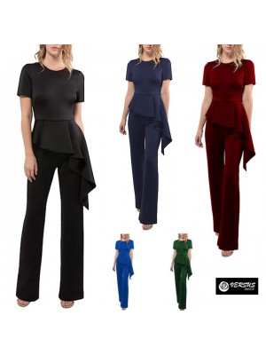 Tuta Donna Cerimonia Pantaloni Zampa Party Woman Jumpsuit 660064